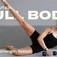 40 Min. Full body workout with weights | to build muscle without getting bulky | No repeats