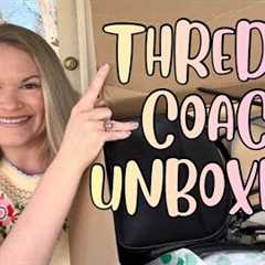 THREDUP COACH RESCUE BOX MYSTERY UNBOXING & SALE! #mysteryunboxing #threduprescuebox #purses 