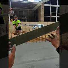 Pouring Pool Floor! Walls to come up next! #pool #concrete #pump #landscape #swimmingpool #australia