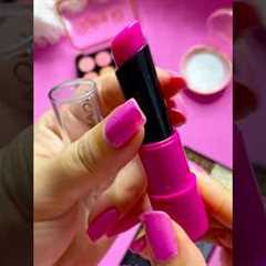 ASMR Makeup Set Satisfying with Unboxing & Review Pink Sounds Video pink Lipstick