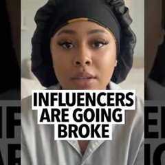 Woman says influencers going broke after making a ton of money on social media is stupid and sad 😢