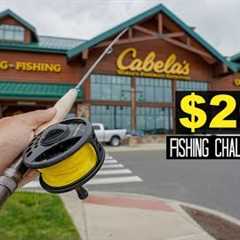 $20 Cabelas FLY Fishing Challenge!! (Surprising!)