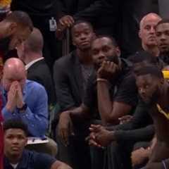 LeBron mocks Lance Stephenson for foul trouble, walks all the way to Pacers bench with him