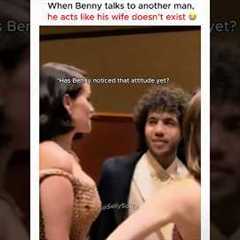 When Benny talks to another man, he acts like his wife doesn’t exist 😭 #selenagomez #bennyblanco