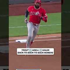 THREE STRAIGHT HOMERS 😱 #mlb #angels #trout #baseball #homerun