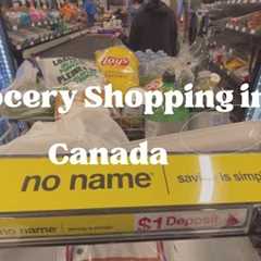 No Talking Grocery Shopping | Canadian Grocery Prices | Japanese Restaurant | Relaxing Sunset