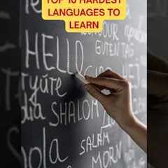 Hardest Languages to Learn 🤓 #language #languagelearning #hindi #mandarin #japan #korean #arabic