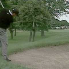 Tiger Woods' Amazing 3-iron from 18th Hole Bunker | 2002 PGA Championship at Hazeltine