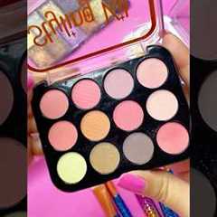 ASMR Makeup Set Satisfying with Unboxing & Review Pink Sounds Video Eyeshadow Kit