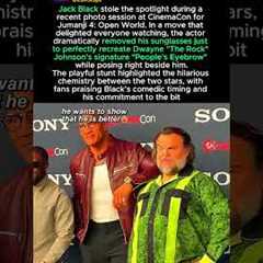 Jack Black Mimics The Rock’s Iconic Eyebrow Raise at CinemaCon