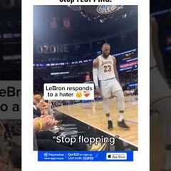LeBron James responds to a HATER 👑 #shorts #nba #viralitypoly