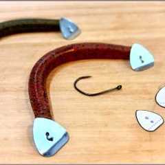 How to make a Tail Blades for Wacky Rig. || Fishing Lure Templates.