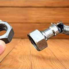 Few people know this secret! How to Repair Stainless Steel Plumber Hose. – It’s crazy