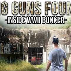 BIG GUNS found in abandoned WWII bunker