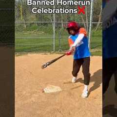 Banned Homerun Celebrations #mlb #baseball #shorts