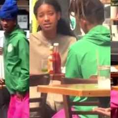 Jaden smith and Willow smith at a coffee shop 