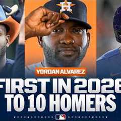 Yordan Alvarez is the 1st player to 10 HOME RUNS in 2026! 😤🔥 | MLB Highlights