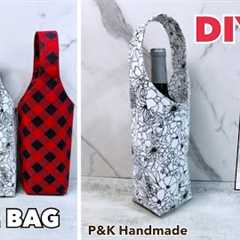 Easy To Make! Diy Wine Bag Sewing Tutorial | Bottle Bag Carrier |