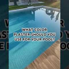 How to pick a pool plaster color! 🙌🏼 #backyard #pooldesign #poolplaster #landscapedesign #luxury