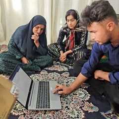 Dreams Come true: Buying a Laptop with your Financial Donations💻🙏 | Ali and Nasrin are Happy