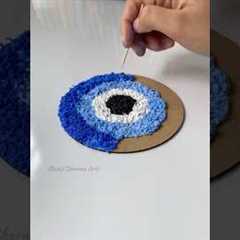 I made this textured evil eye Later found out the proportions are different but I love it 🧿🌷💕