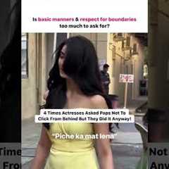 4 Times Paps Did Not Respect Boundaries #boundaries #paparazzi #bollywood #viral