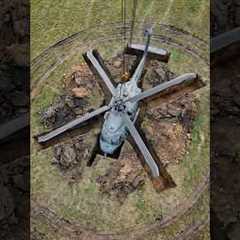 Buried Helicopter Turned Into Secret Underground Home