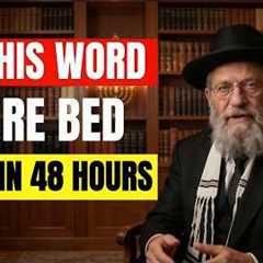 Say This Hebrew Word Before Bed: Millionaire Rabbi's Secret (Money Flows In 48 Hours)