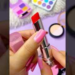 ASMR Makeup Set Satisfying with Unboxing & Review Pink Sounds Video Lipstick