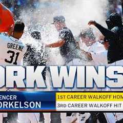 Spencer Torkelson clubs a walk-off homer for the Tigers! (Full inning) 💥 | MLB Highlights