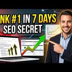 Google Ranking Secret: Rank Any Website in 7 Days