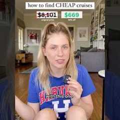 How to find CHEAP cruises (90% off)