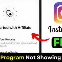 Instagram Affiliate Program Not Showing 😱 Fix Now | Make Money Online | Instagram Monetization 2026