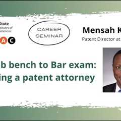 Transition from grad school to patent law