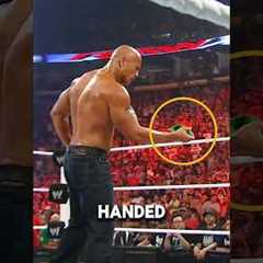 The Rock Wears Cena’s Arm Band 🥶 #shorts