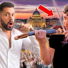 CRAZY Bella Ciao Performance With An INSANE Violinist In The Middle Of Rome