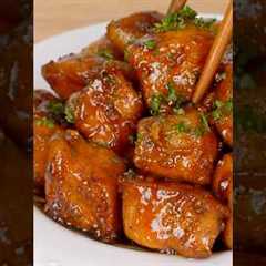 10-Minute Recipe! Honey Garlic Chicken Bites 🍯🍗🔥