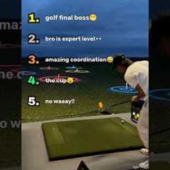 Ranking Golf Trick Shot Moments😱 #shorts #golf #trickshots