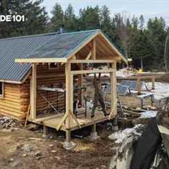 Cabin Addition: Master Bedroom, Bathroom |EP101| Log Cabin Build on Off-Grid Homestead