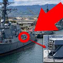 U.S. Destroyer Spotted With a Mystery Weapon, Strange Ukraine Drones