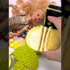 Satisfying With Unboxing Barbie Princess Eating Toys, ASMR Video #shorts