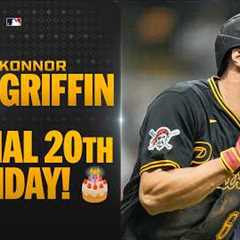 Konnor Griffin's first MLB homer and 3-hit game came on his 20th birthday! 🎂 | MLB Highlights