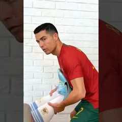 Cristiano Ronaldo doing it wrong 😭 Haaland had to correct him 💀🔥 #viralshorts #football