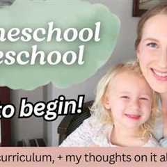 How To Do Preschool Homeschool | Resources & My Thoughts