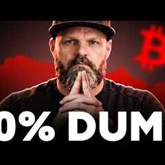 CRYPTO LIVE TRADING: Bitcoin Is About To Dump 10% (How To Trade It)