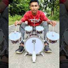 New Jazz Drum 🥁 Set With 5 Drums & Stool Music Drum Testing #shorts