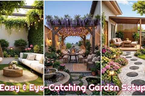 Modern garden delight || Elevate your outdoor oasis with contemporary elegance ideas