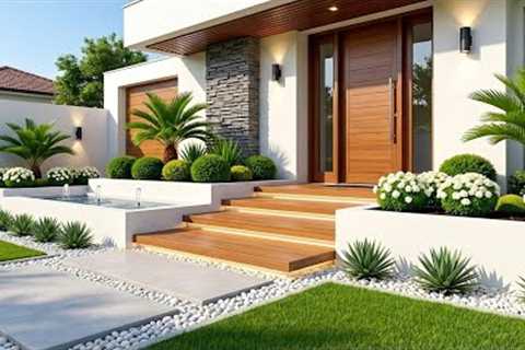 200 Trendy Modern Home Garden Design Ideas 2026 | Garden Fence & Front yard Landscaping Ideas P3
