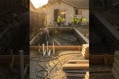 Backyard Transformation | Modern Luxury Pool + Landscape | Golden Hour  #ai #viralvideo #automobile