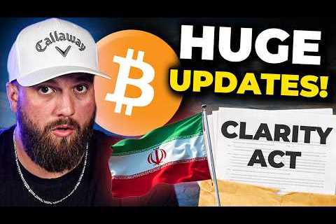 🚨LIVE: HUGE Clarity Act &amp; U.S-Iran Updates TODAY! (Crypto Implications)